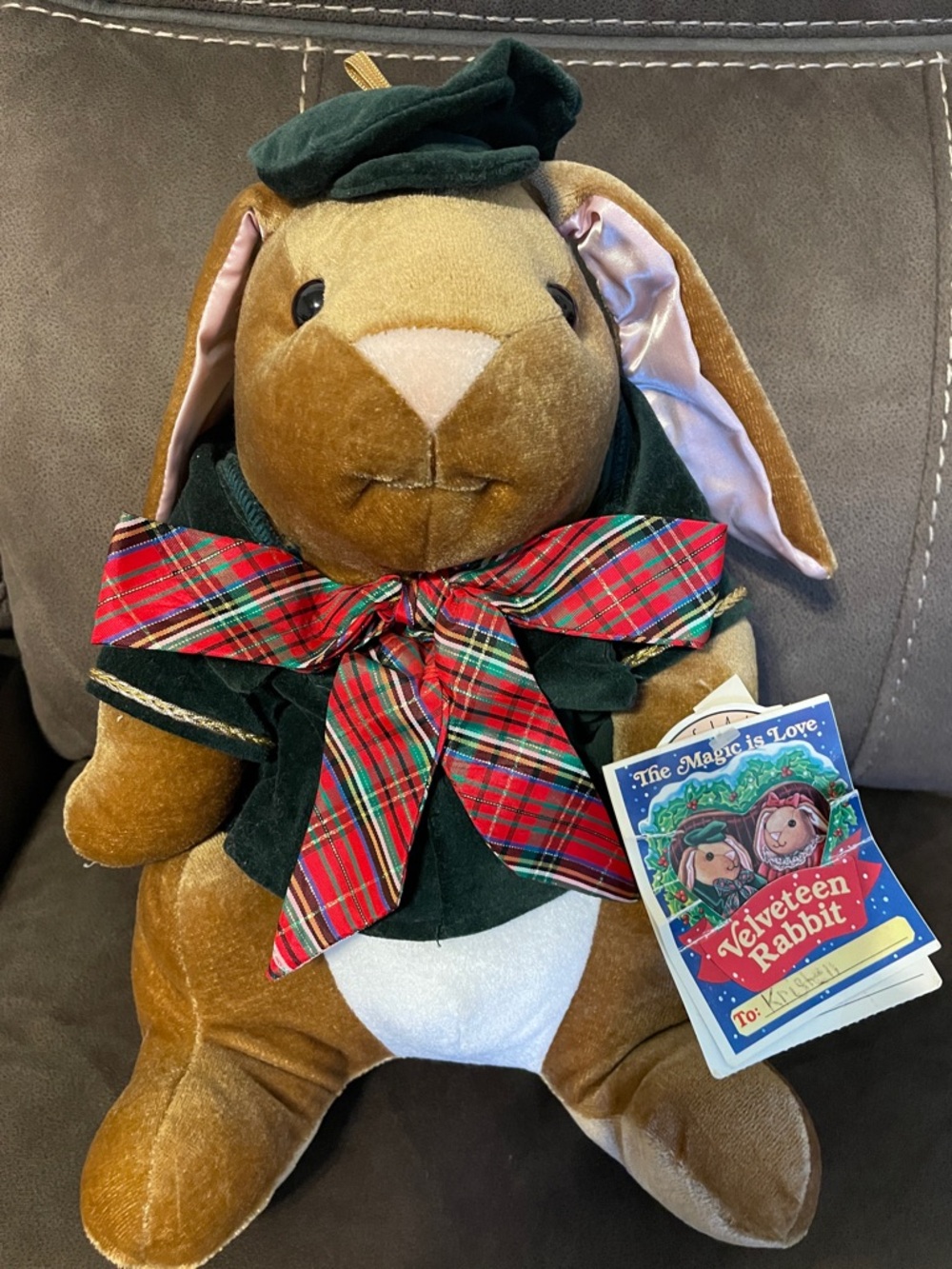 Vintage The Velveteen Rabbit Plush 13" Bunny 1985 Toys R Us Exclusive NWT